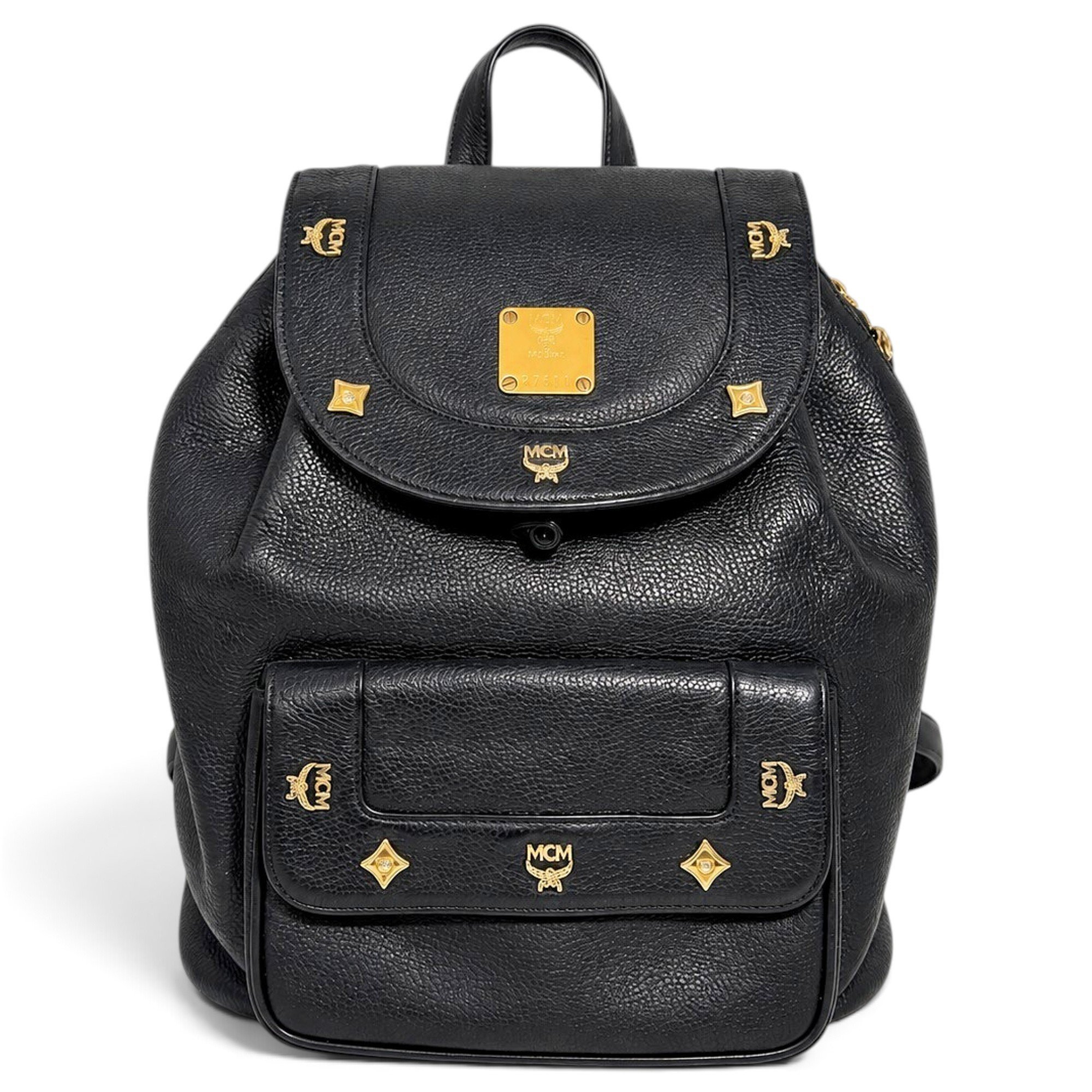 Leather backpack