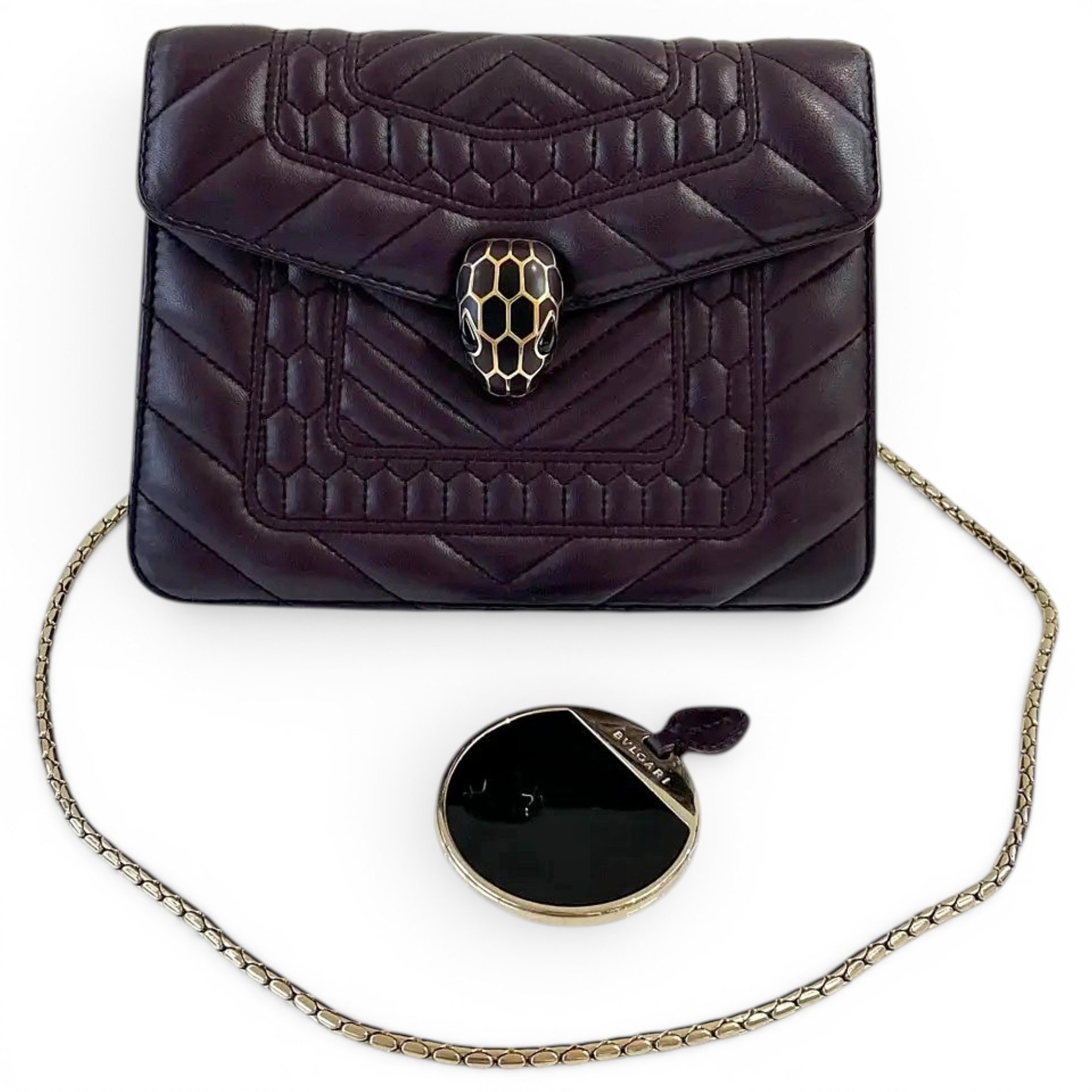 Bvlgari Serpenti leather crossbody bag