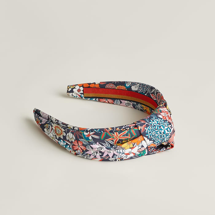 Navy Knot Bloom Headband