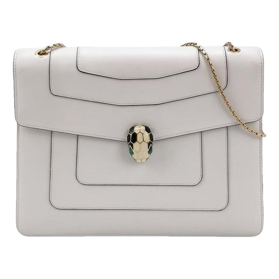 Serpenti leather handbag