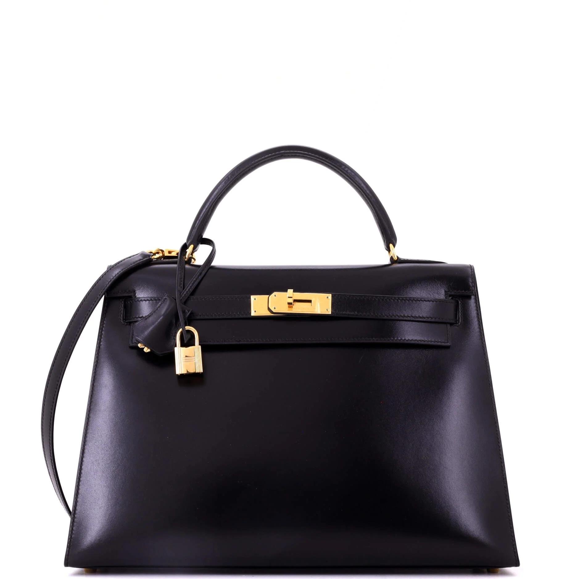 Kelly 32 leather handbag