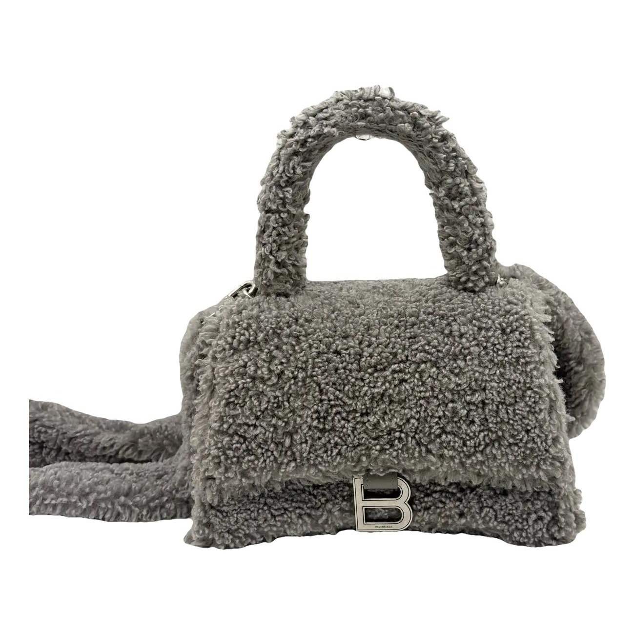 Balenciaga Hourglass wool crossbody bag