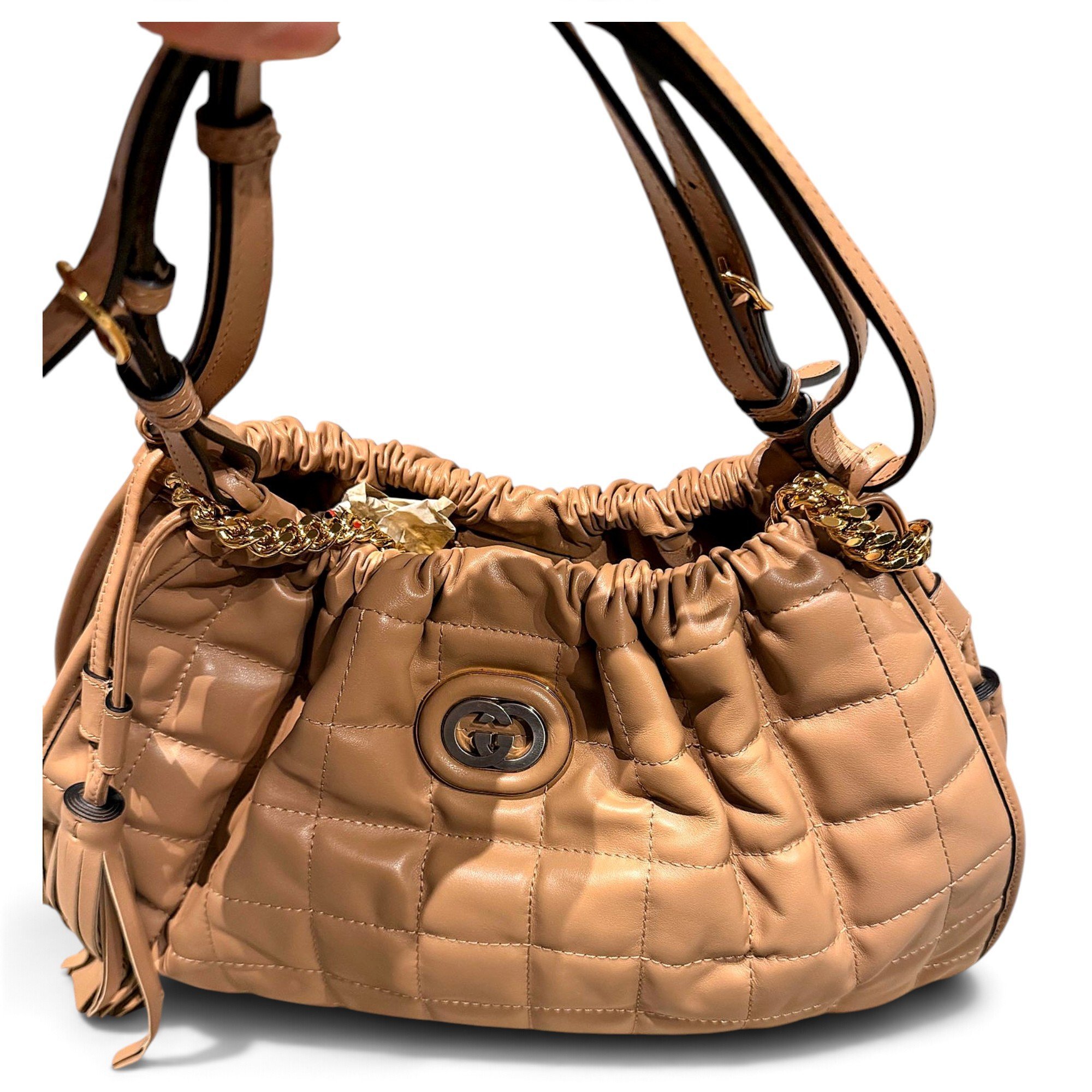 Leather handbag