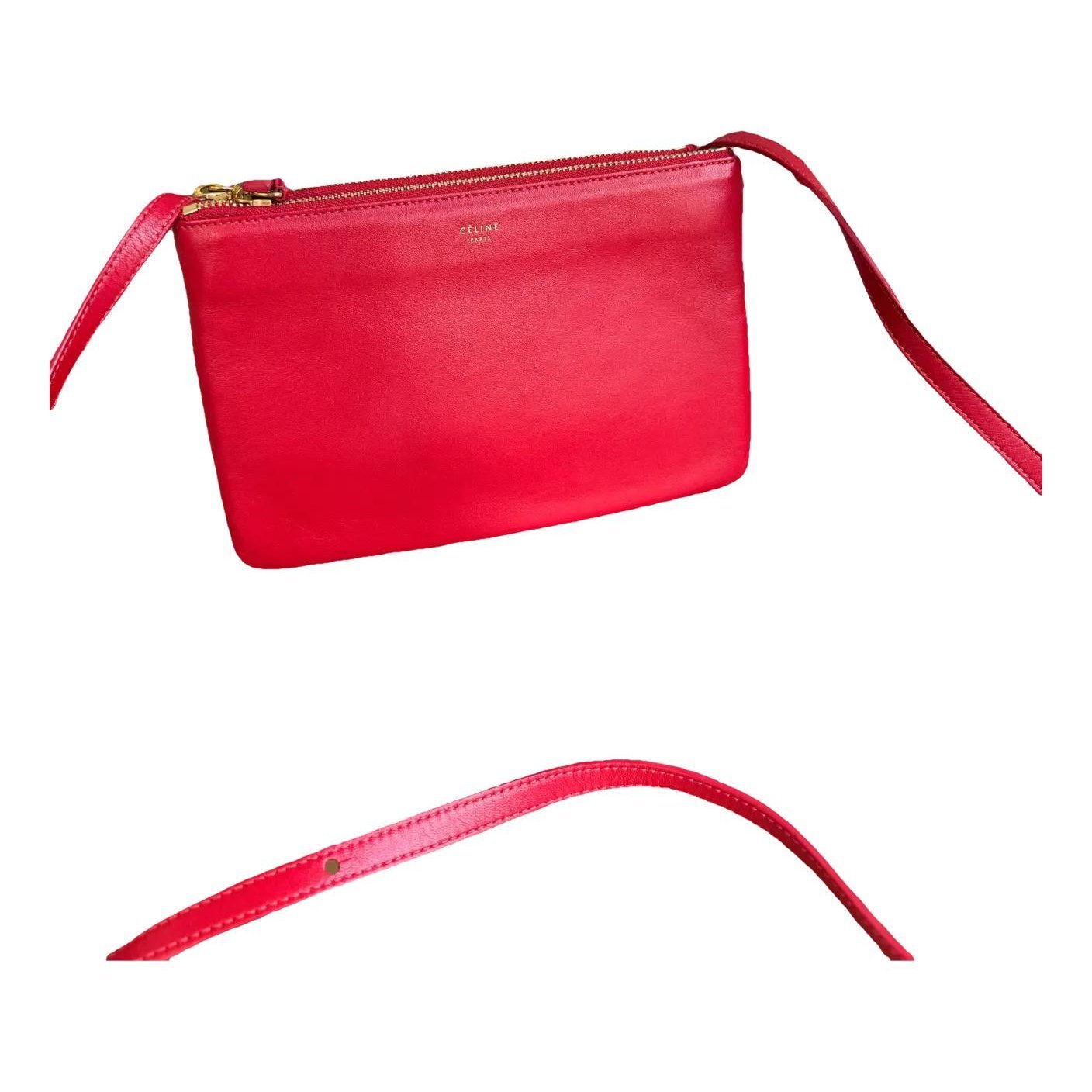 Trio leather crossbody bag