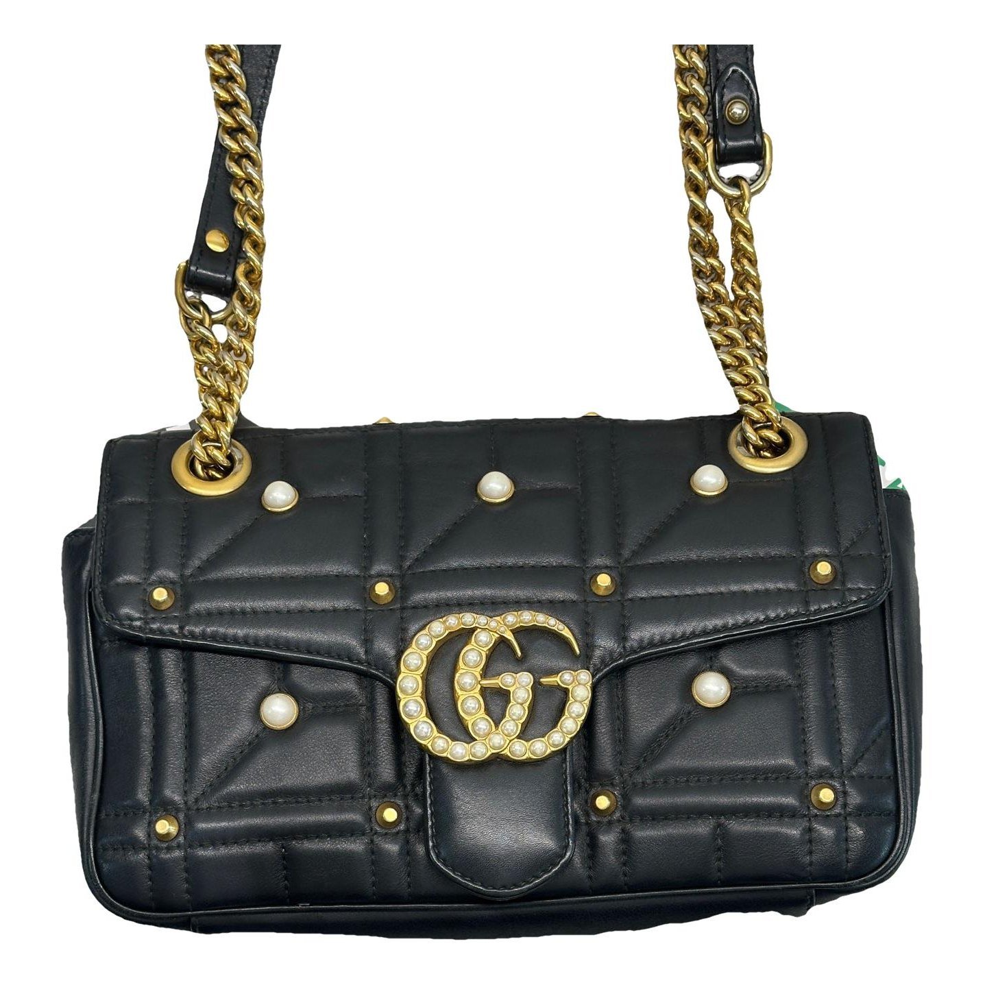 GG Marmont Flap leather handbag
