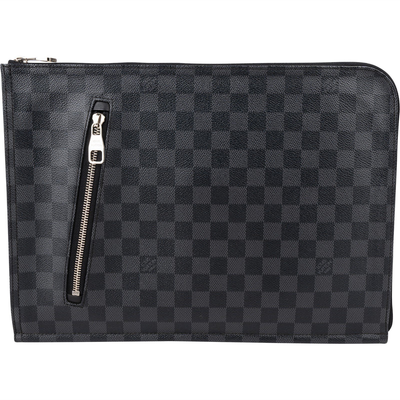 Leather clutch bag