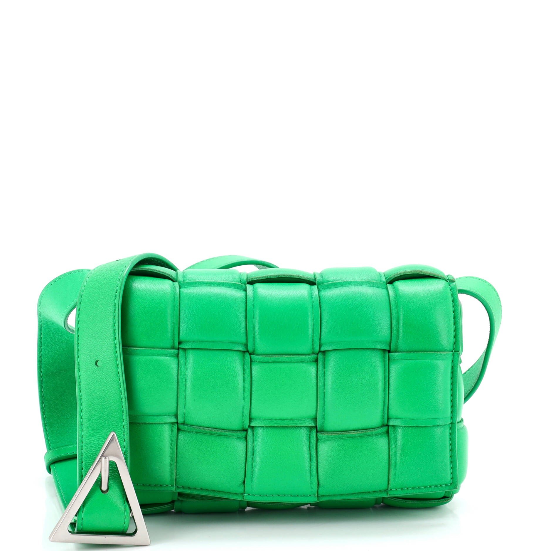 Bottega Veneta Cassette Crossbody Bag Padded Maxi Intrecciato Leather Small