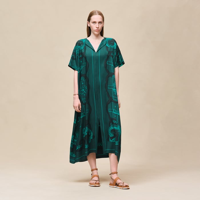 Vert Pin "Ferronnerie Remix" Caftan