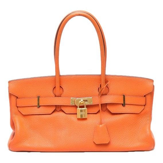 Hermes Birkin Handbag Clemence Leather