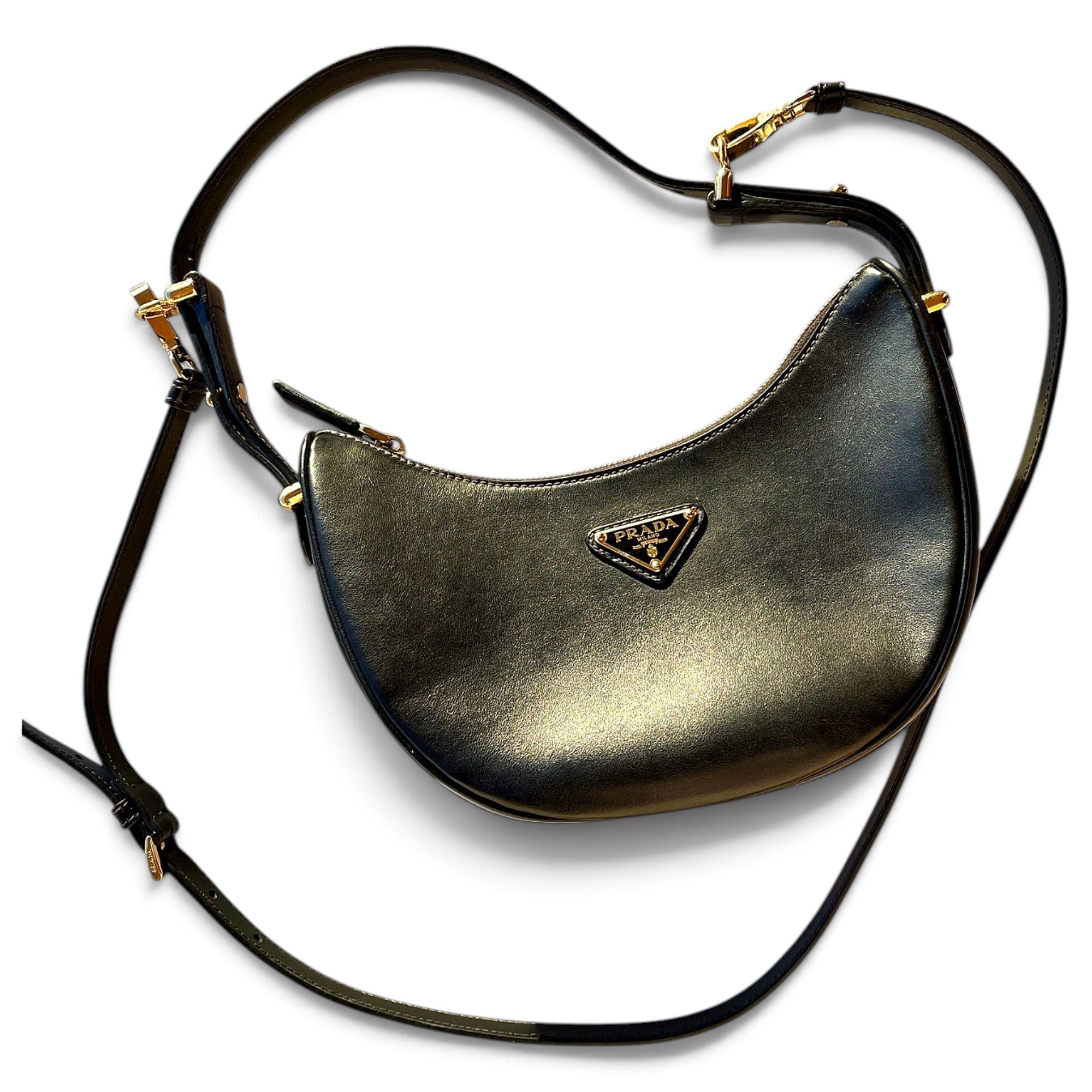 Arqué leather handbag
