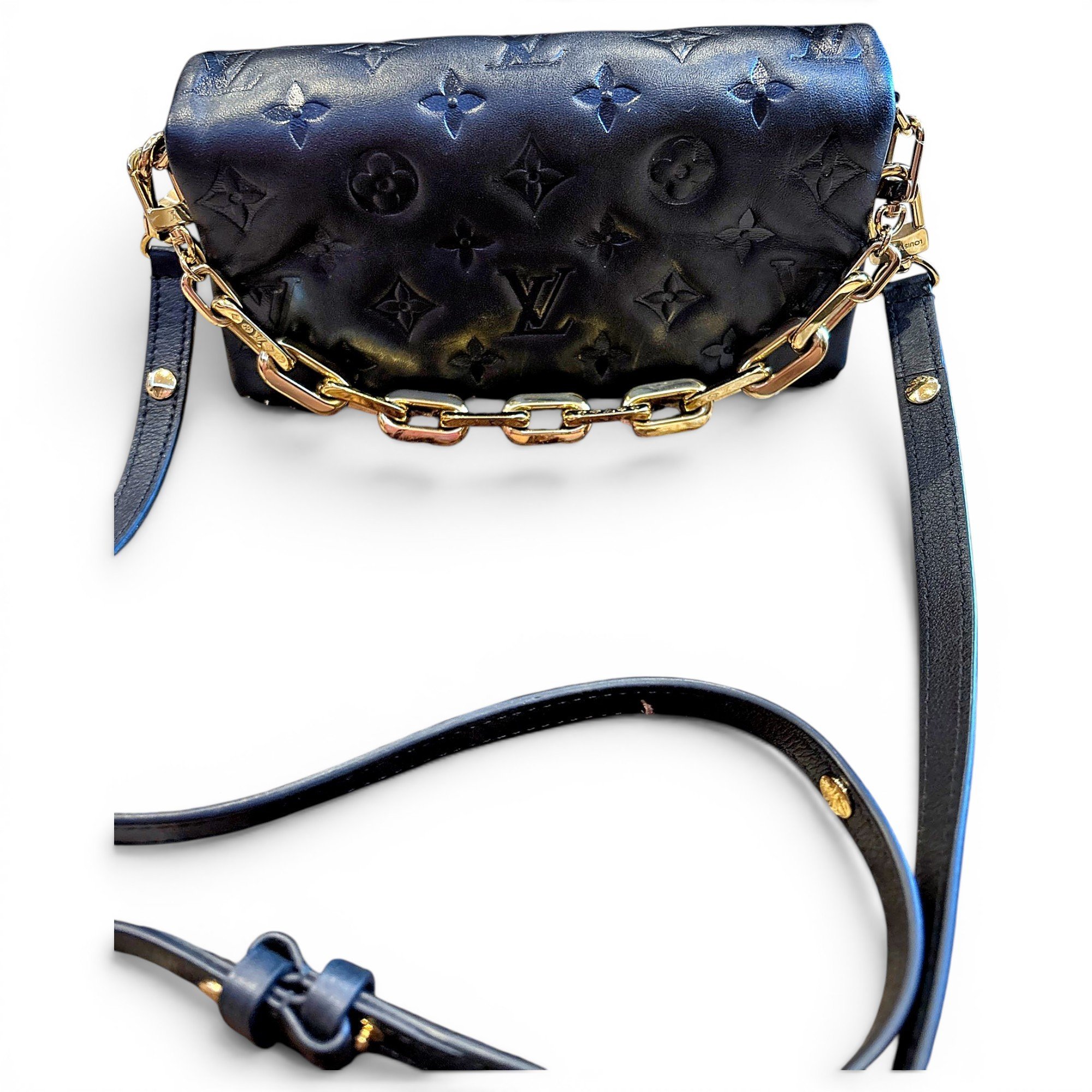 Coussin leather handbag