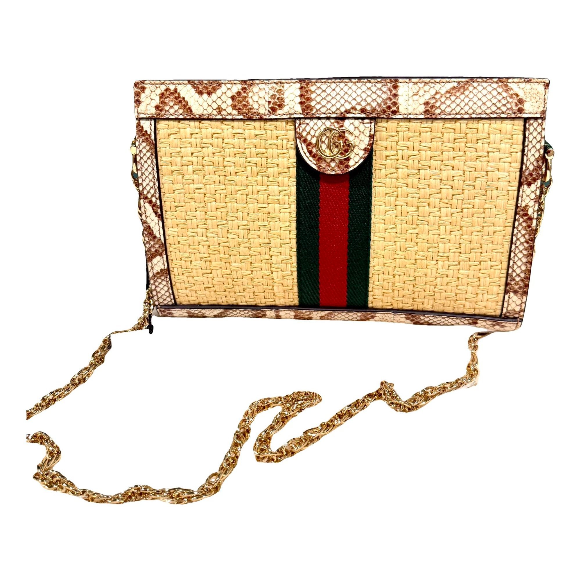 Ophidia Chain leather handbag