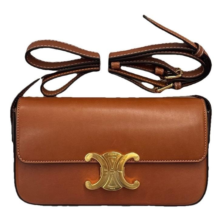 Triomphe Long leather handbag