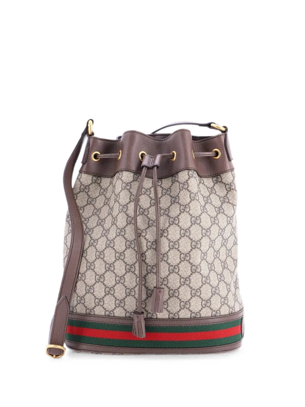 Ophidia GG Coated Canvas Medium bucket bag