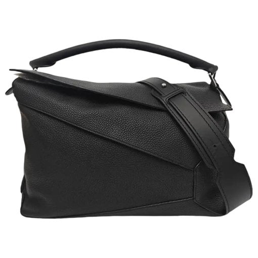 Puzzle leather handbag
