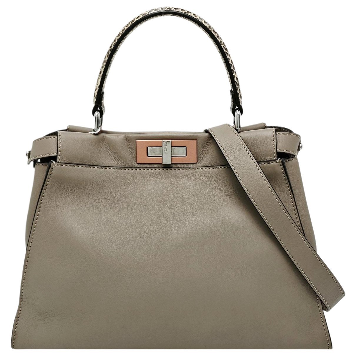 Peekaboo leather handbag