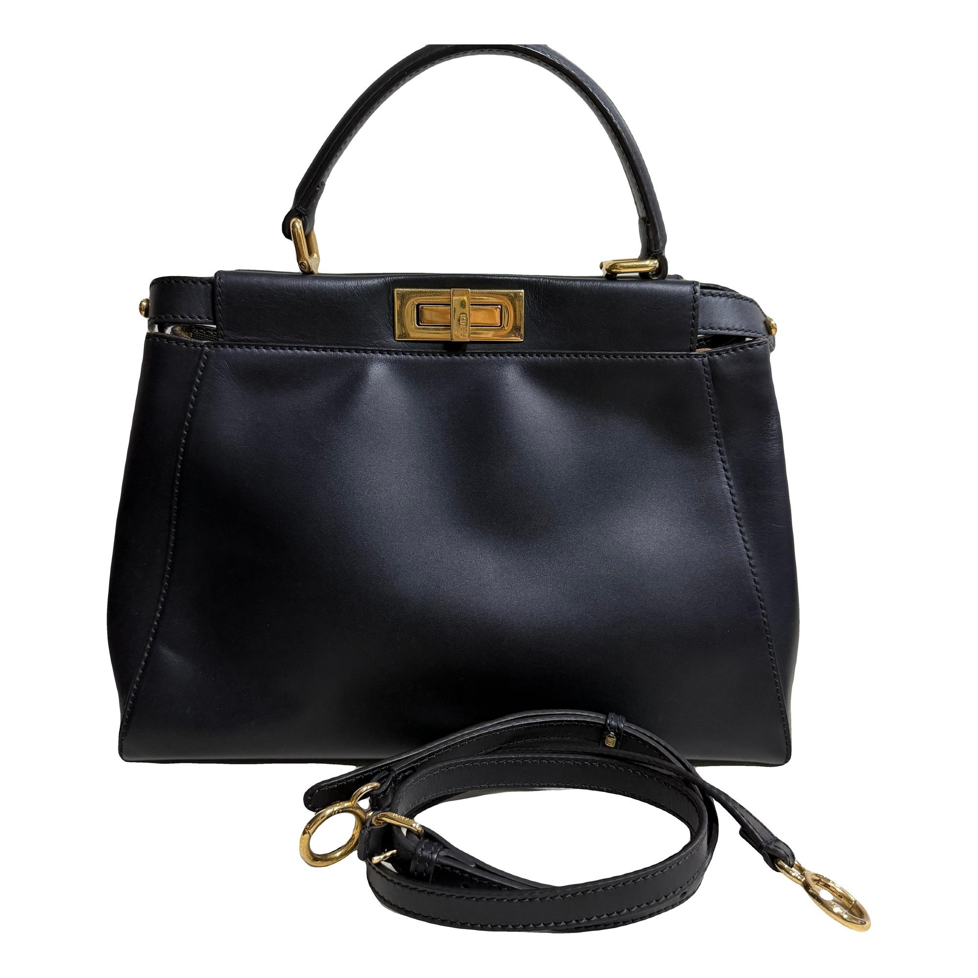 Peekaboo leather handbag
