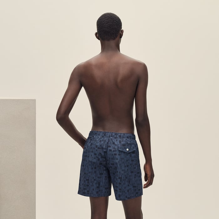Marine "Metal Au Carre" Swim Trunks