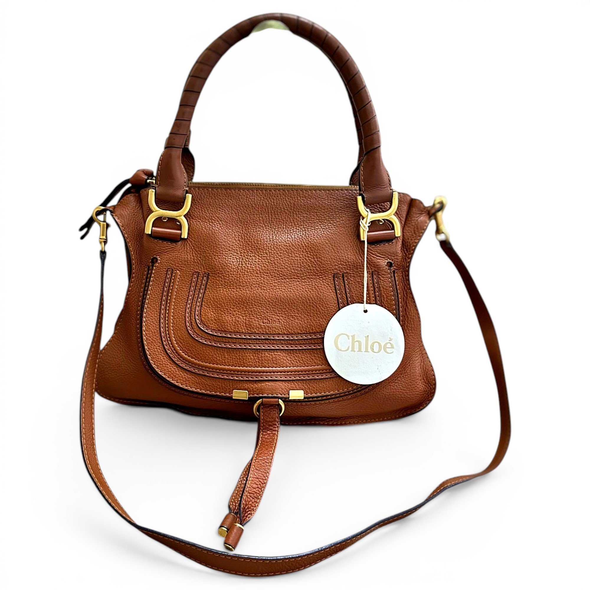 Marcie leather satchel