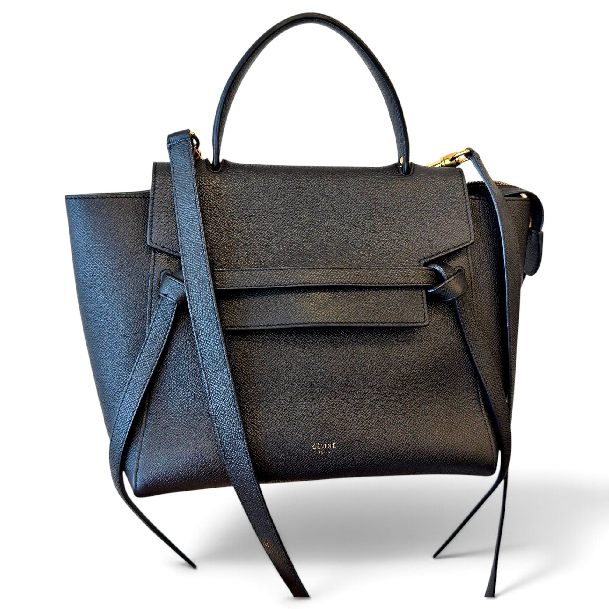 Belt leather handbag
