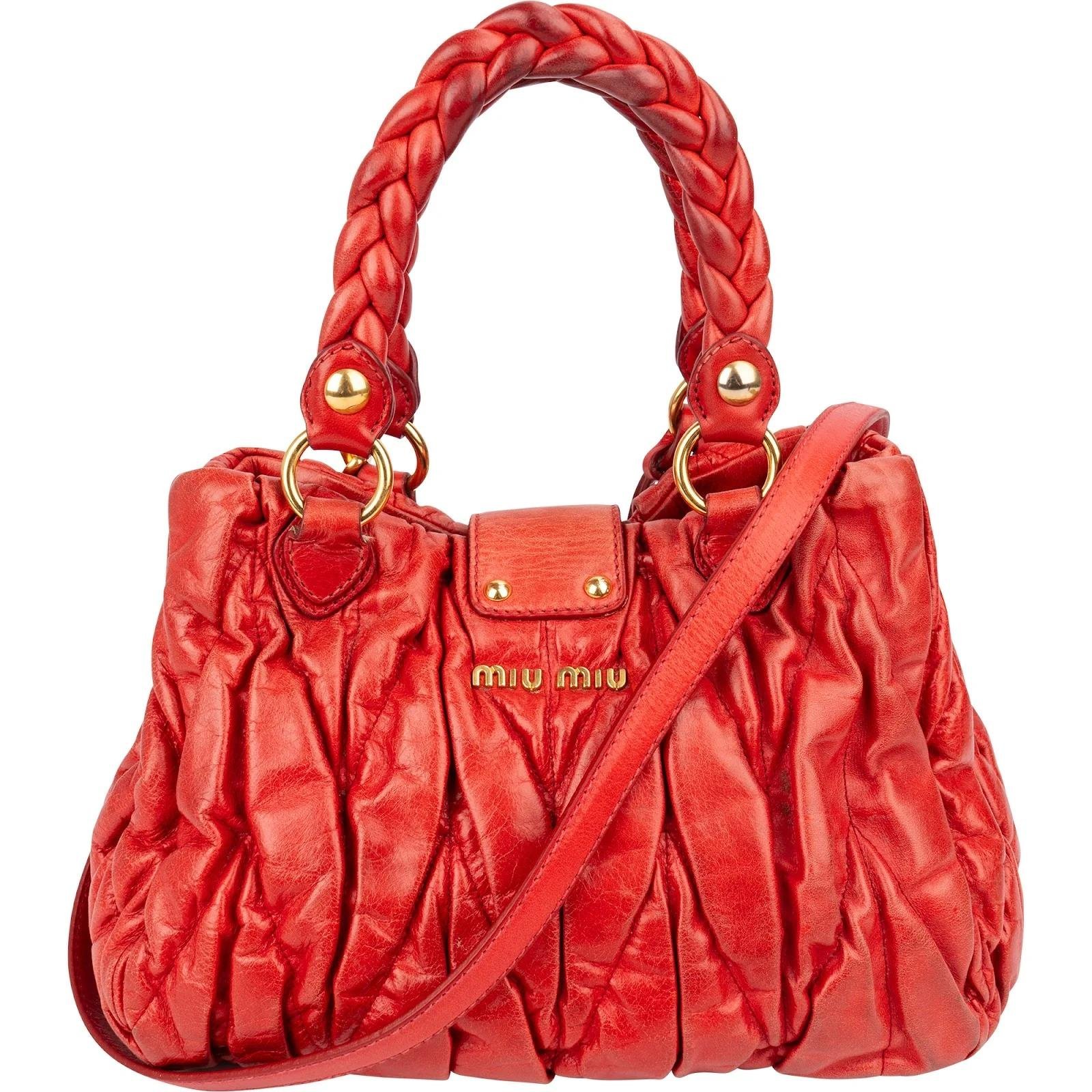 Miu Miu Coffer leather handbag