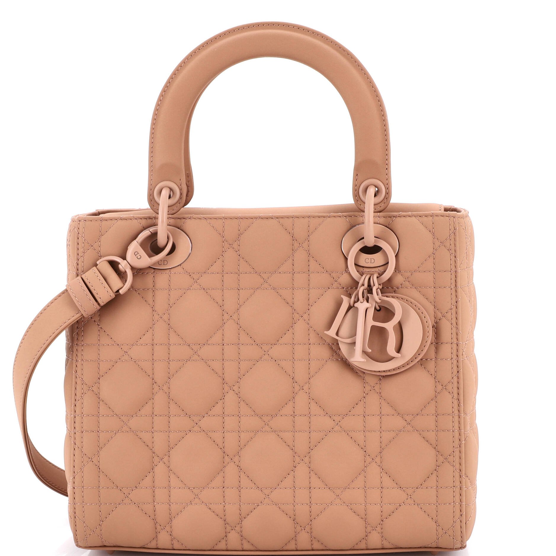 Dior Ultra Matte Lady Dior Bag Cannage Quilt Calfskin Medium