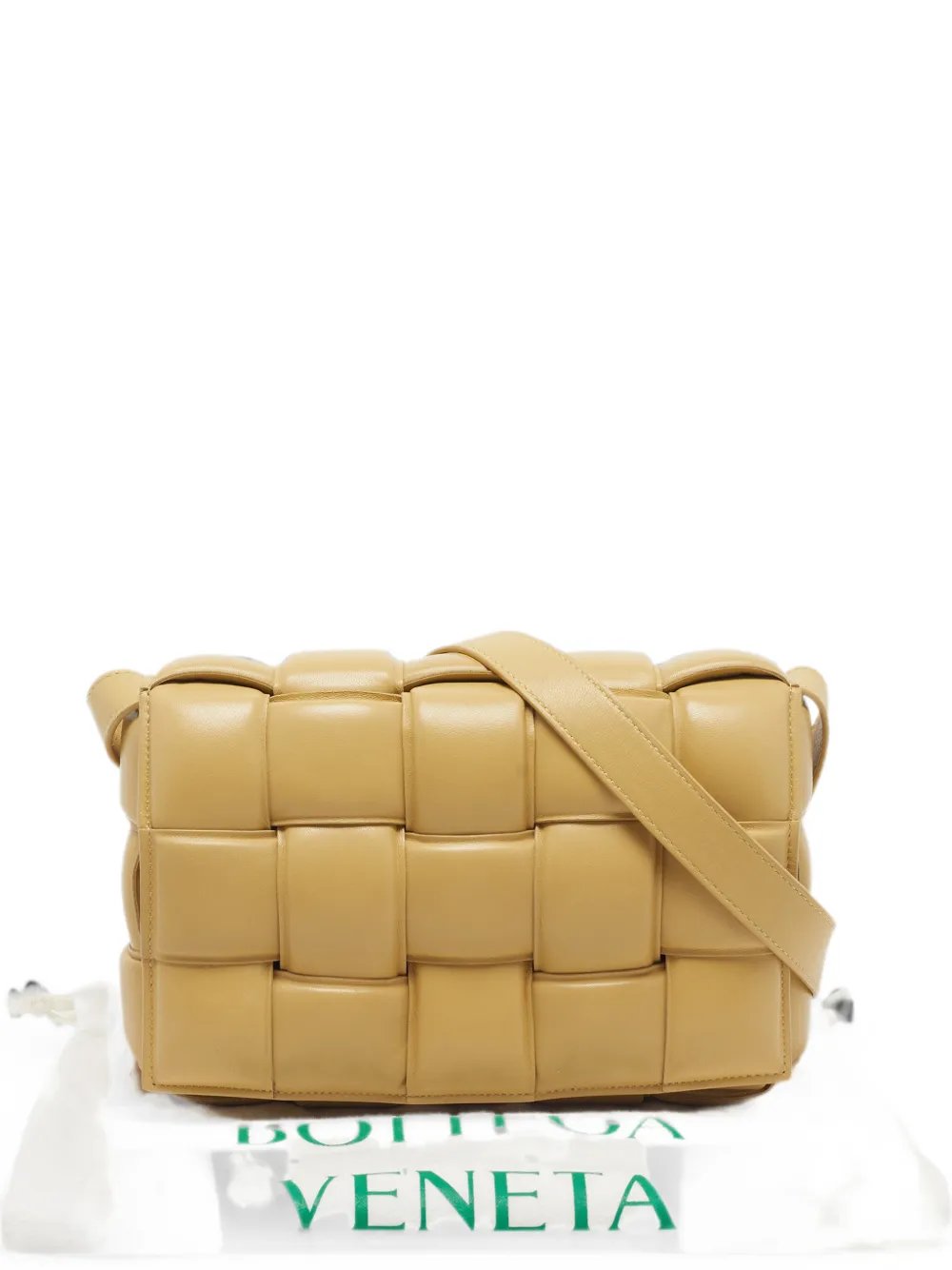 Cassette padded shoulder bag