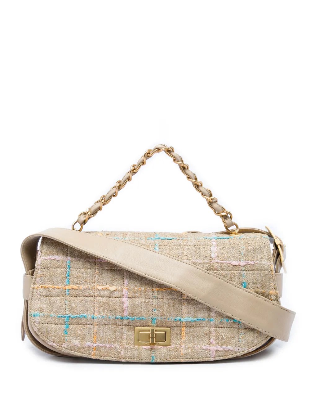 2000-2002 Chocolate Bar Tweed Mademoiselle satchel