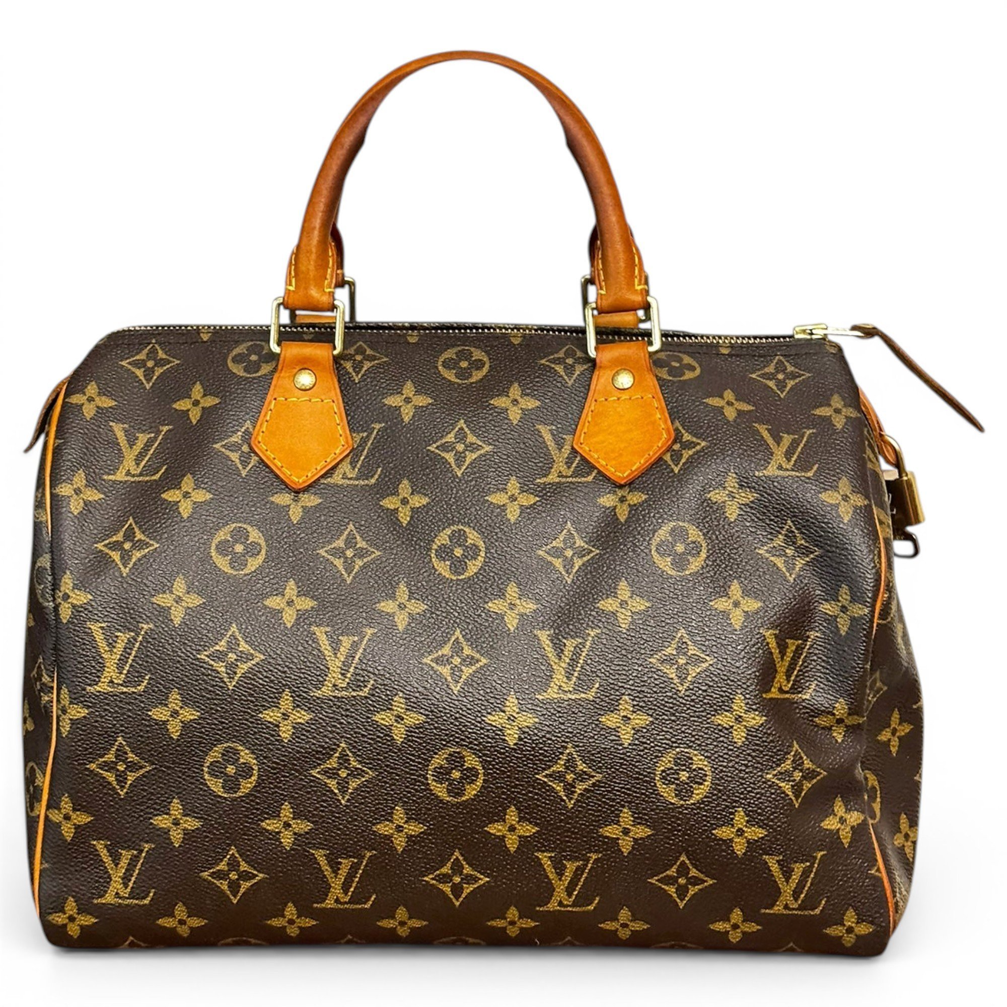 Speedy leather handbag