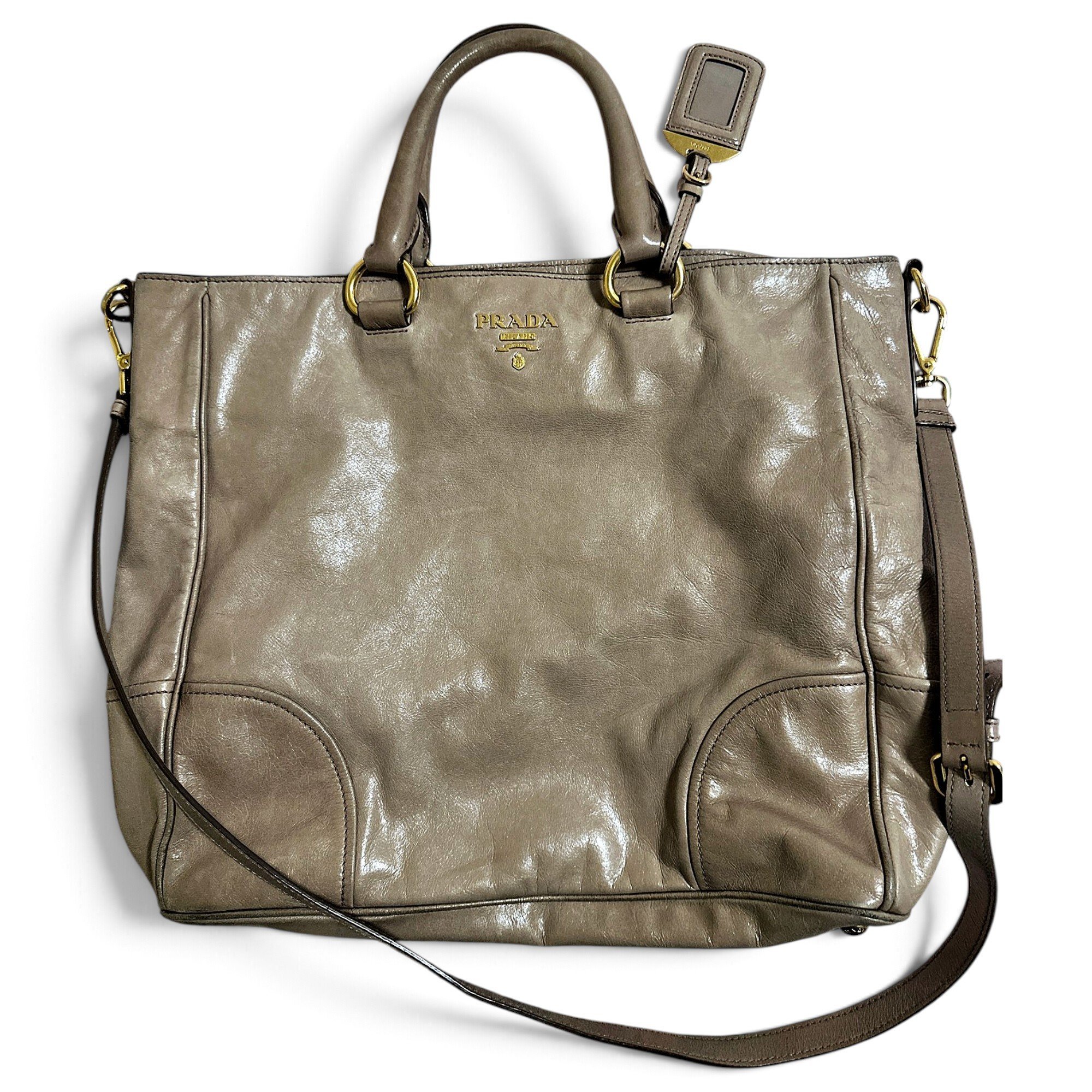 Leather tote