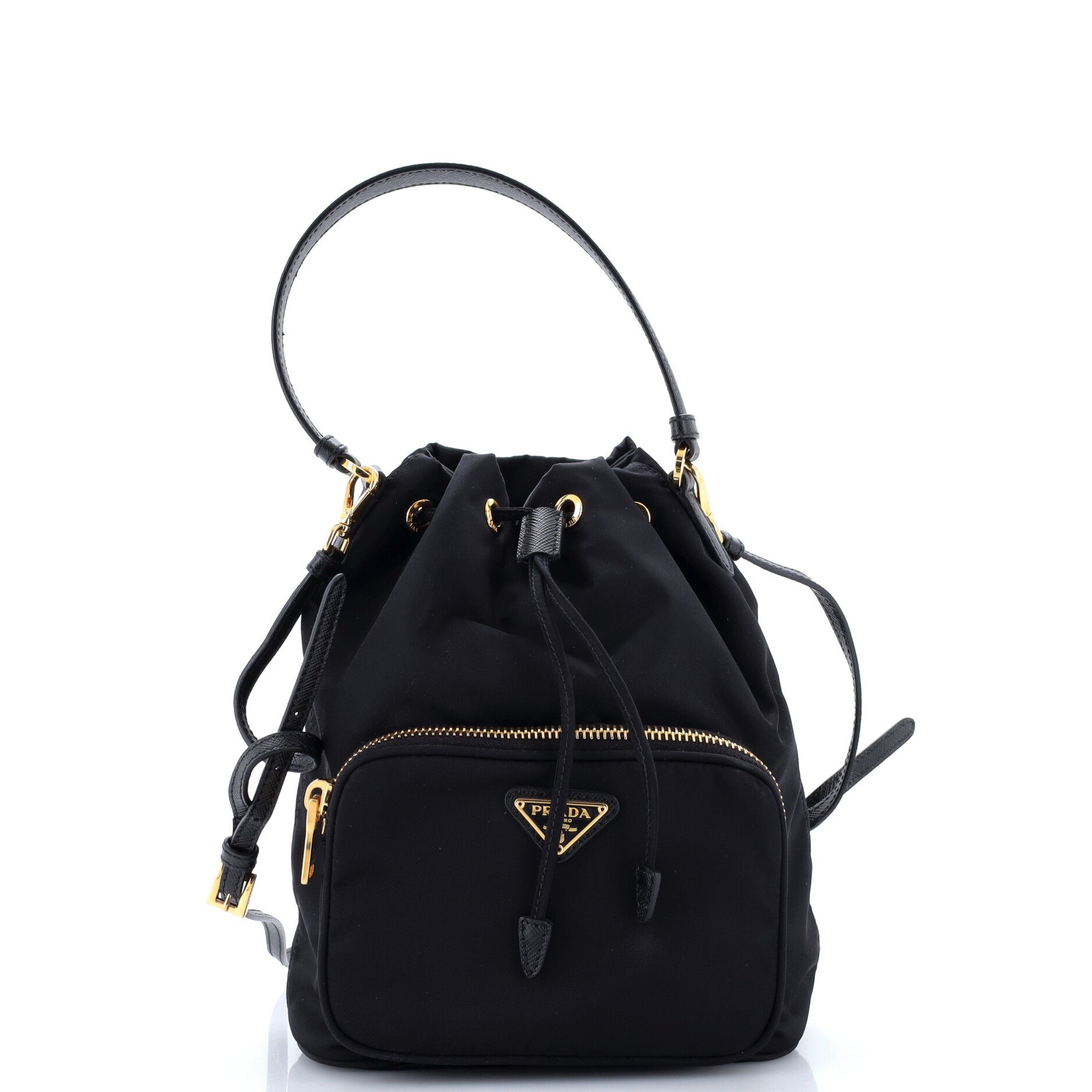 Duet Drawstring Bucket Bag Tessuto Small