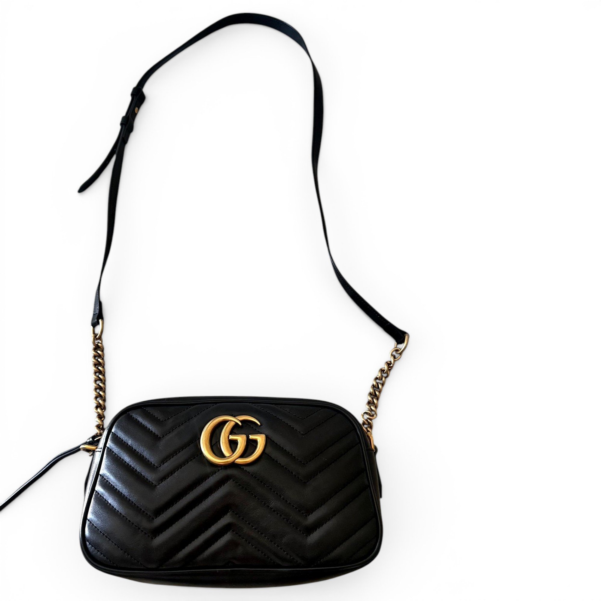 Marmont leather clutch bag
