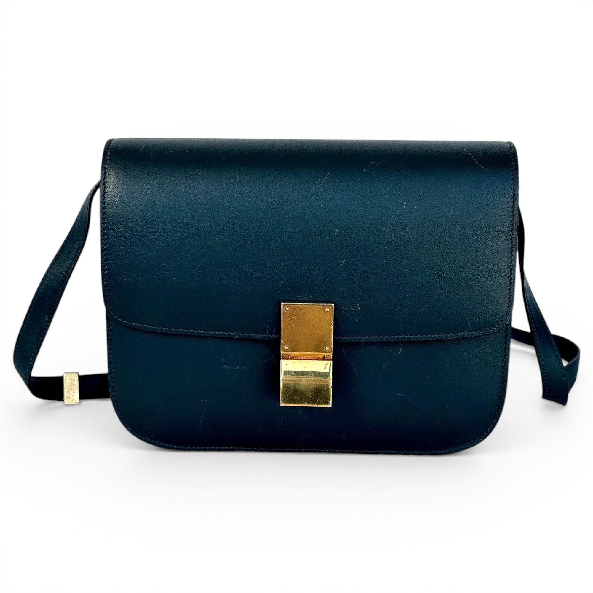 Classic leather crossbody bag