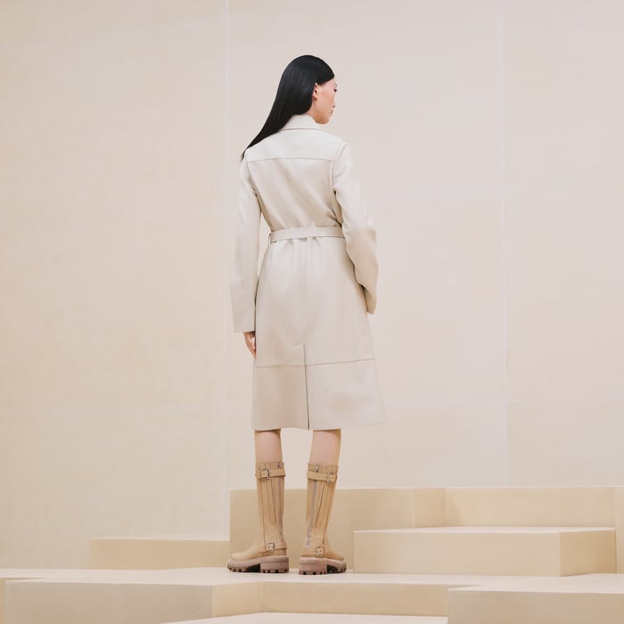 Blanc Camarguais Trench Coat