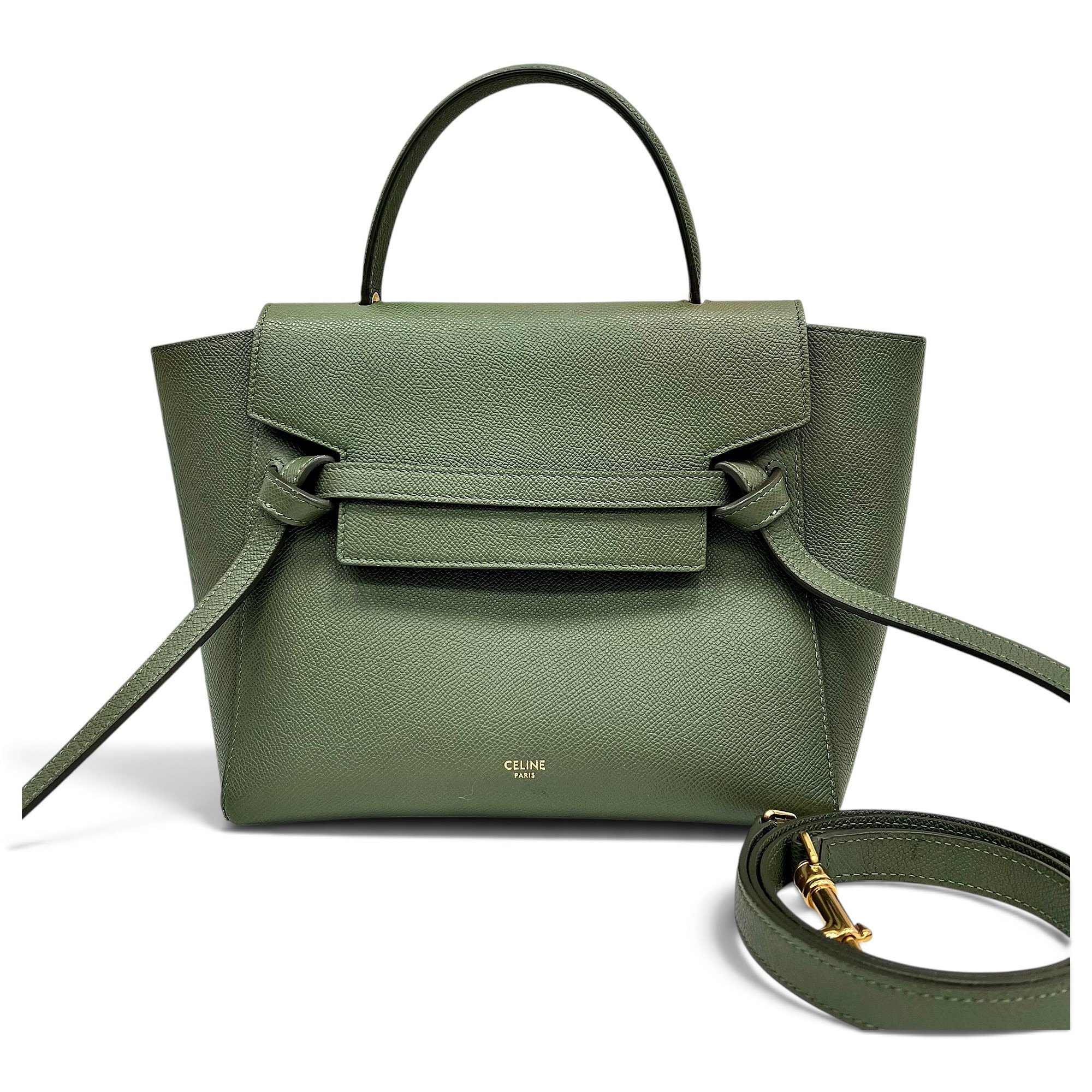 Belt leather handbag