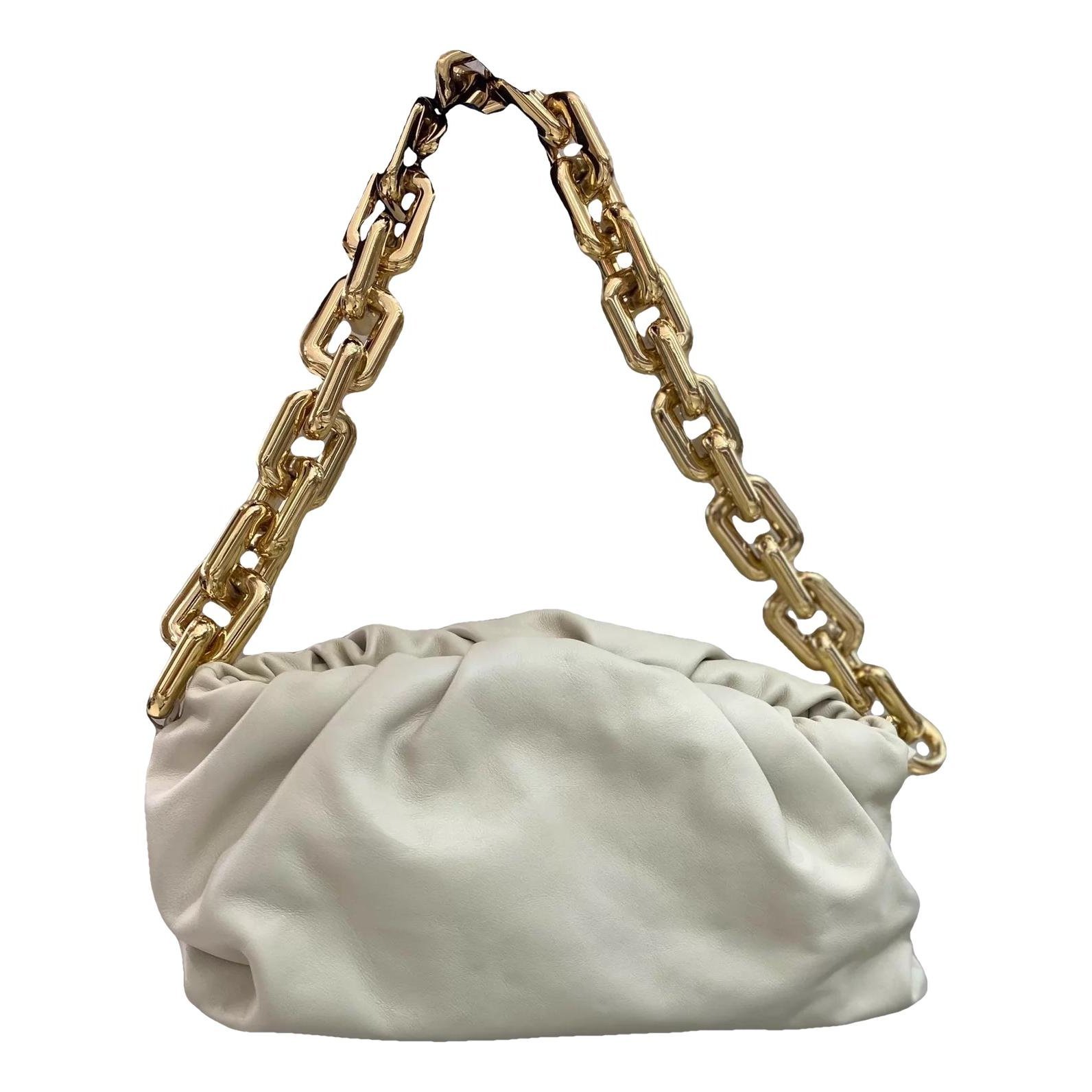 Chain Pouch leather handbag