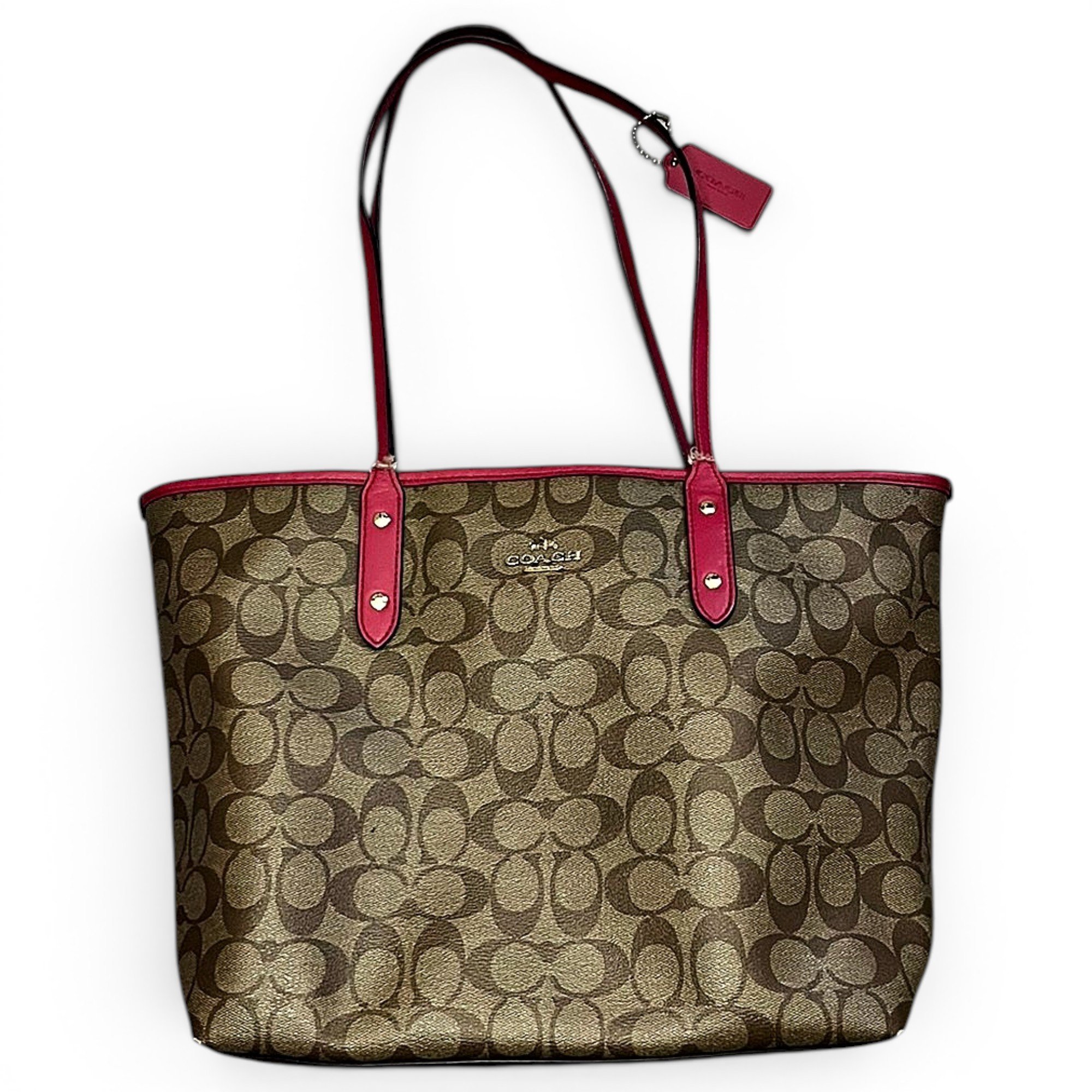 CITY ZIP TOTE leather tote