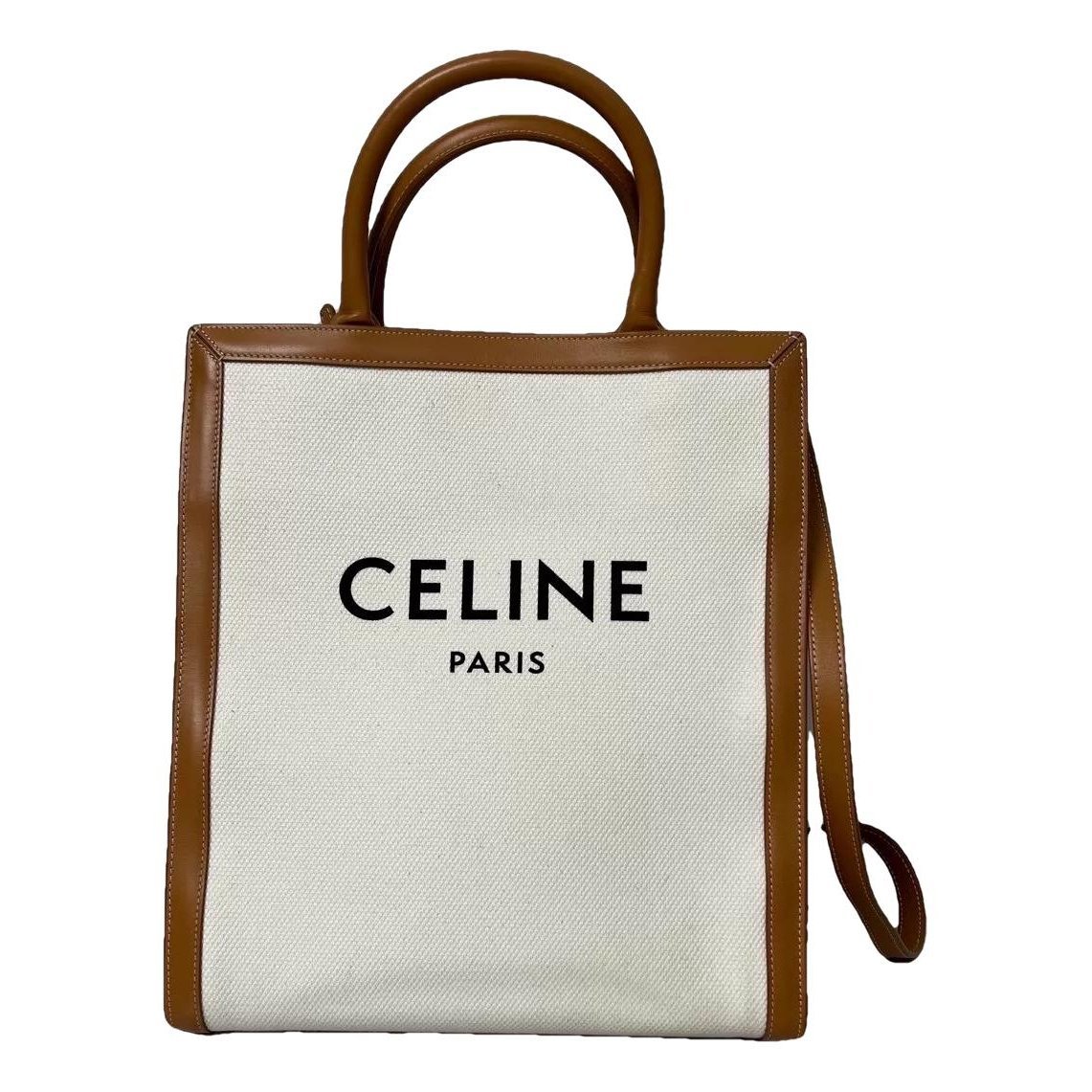 Cabas Vertical leather handbag