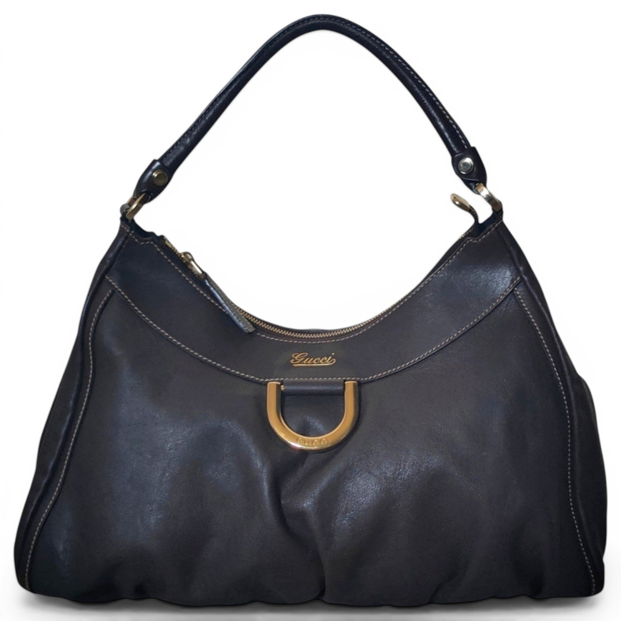 D-Ring leather handbag