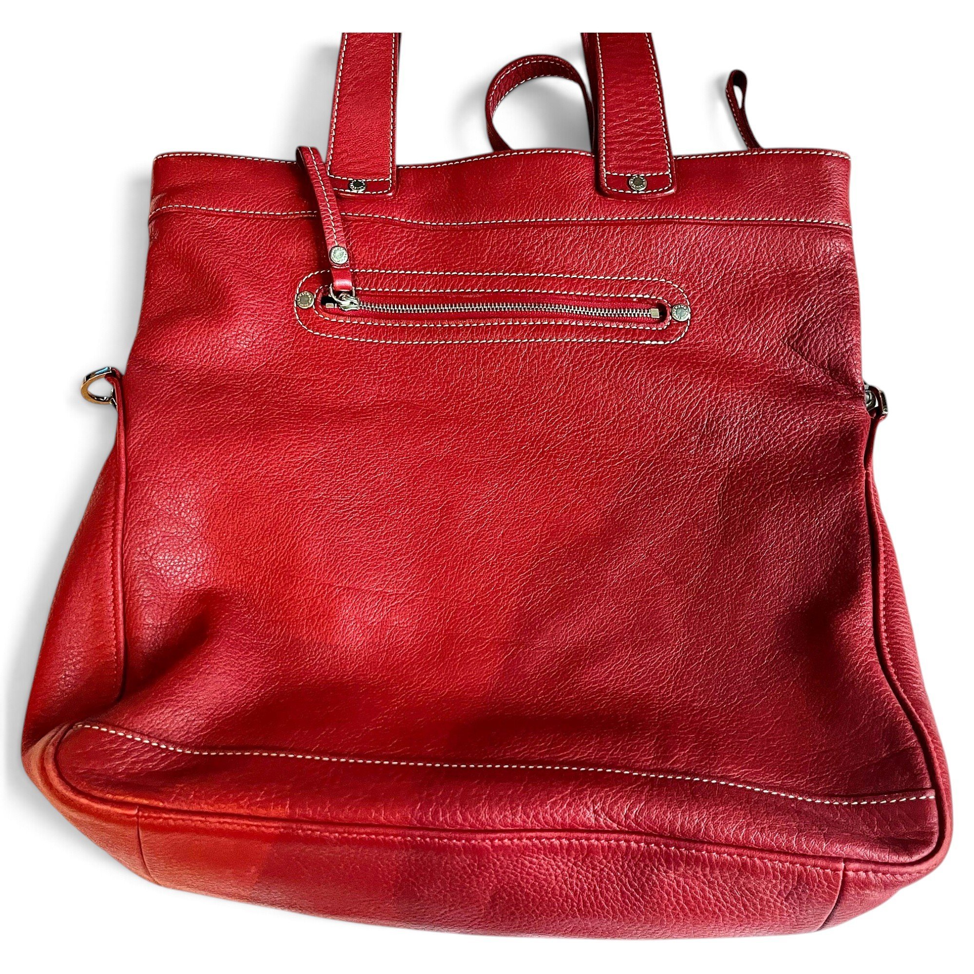 Leather tote