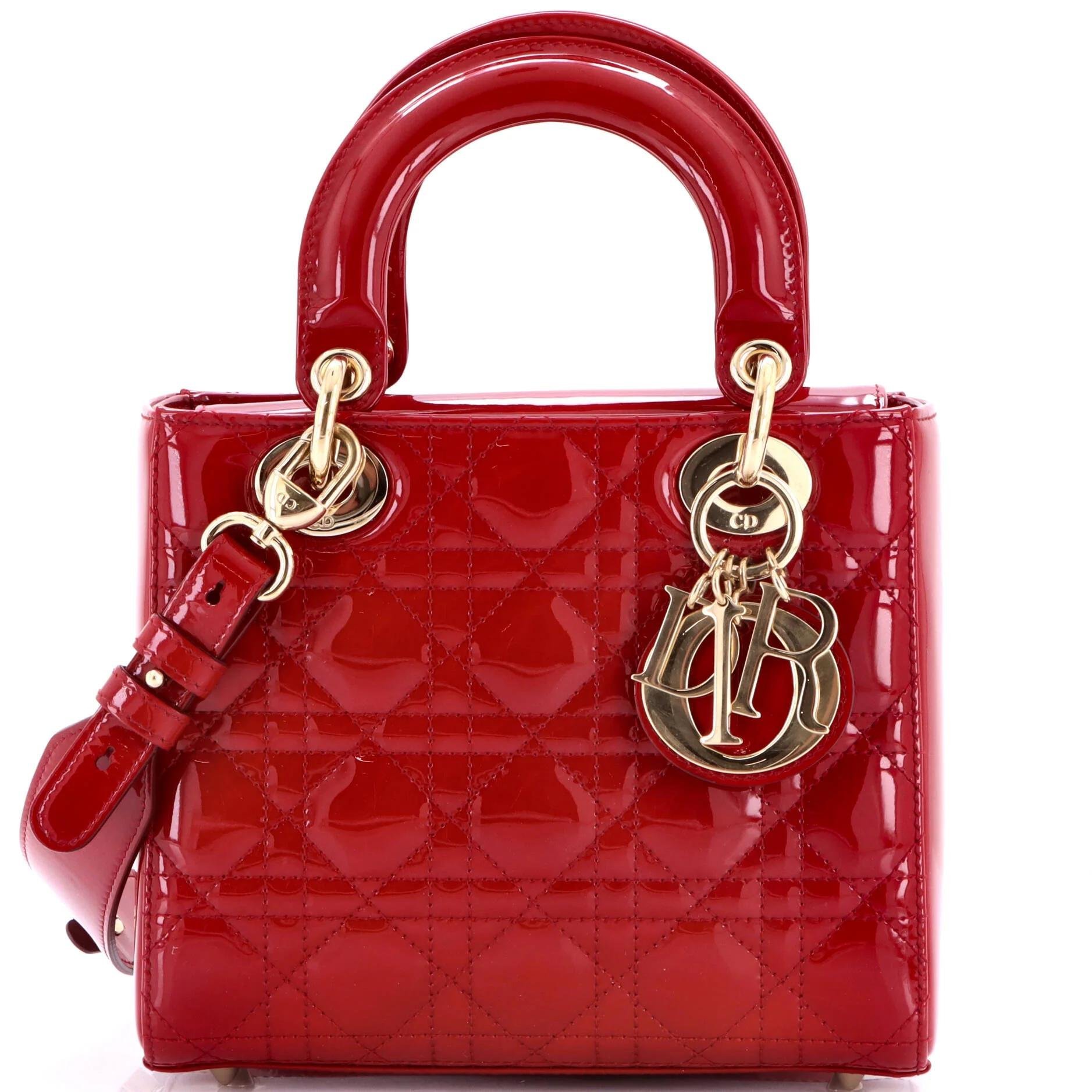 Patent leather handbag