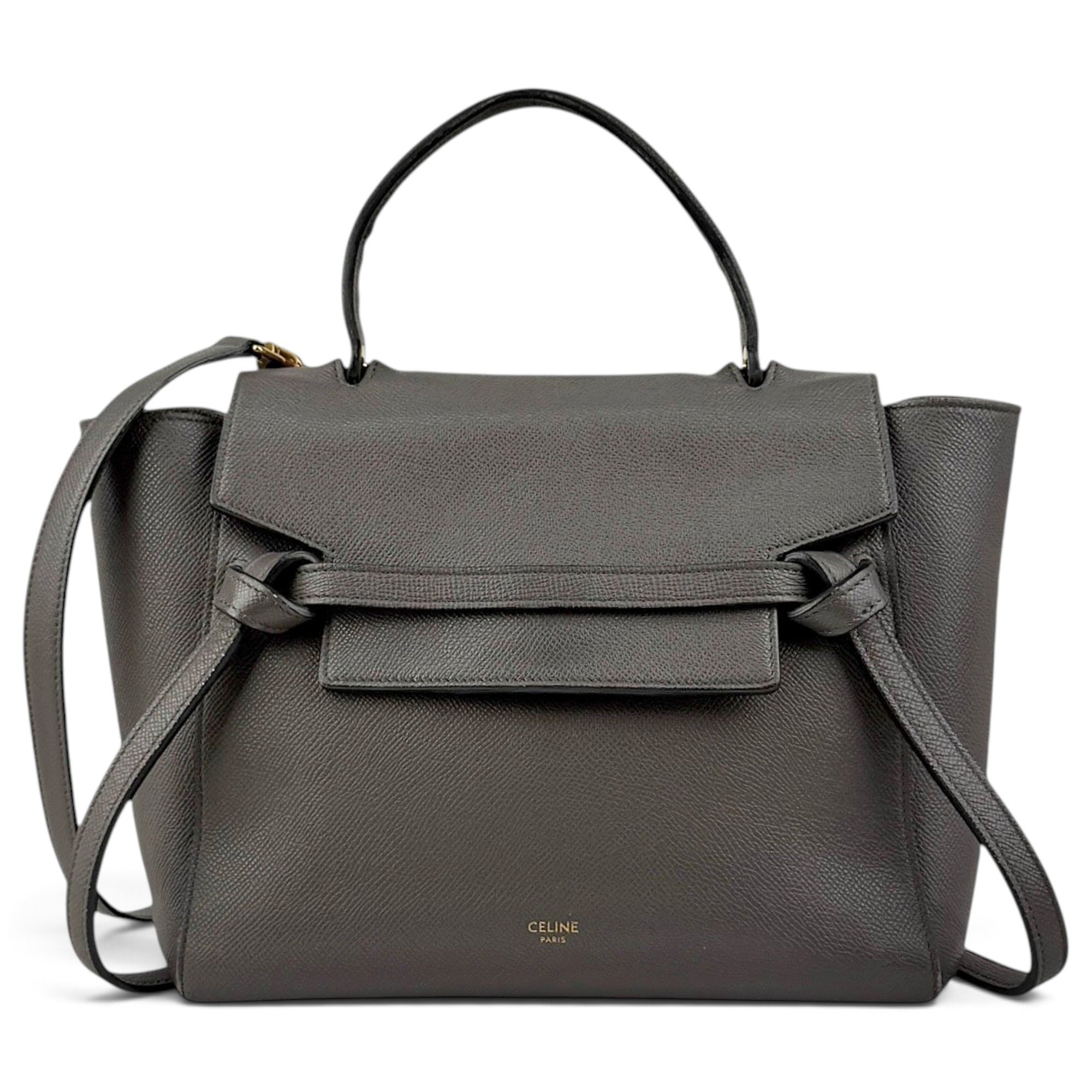 Belt leather handbag