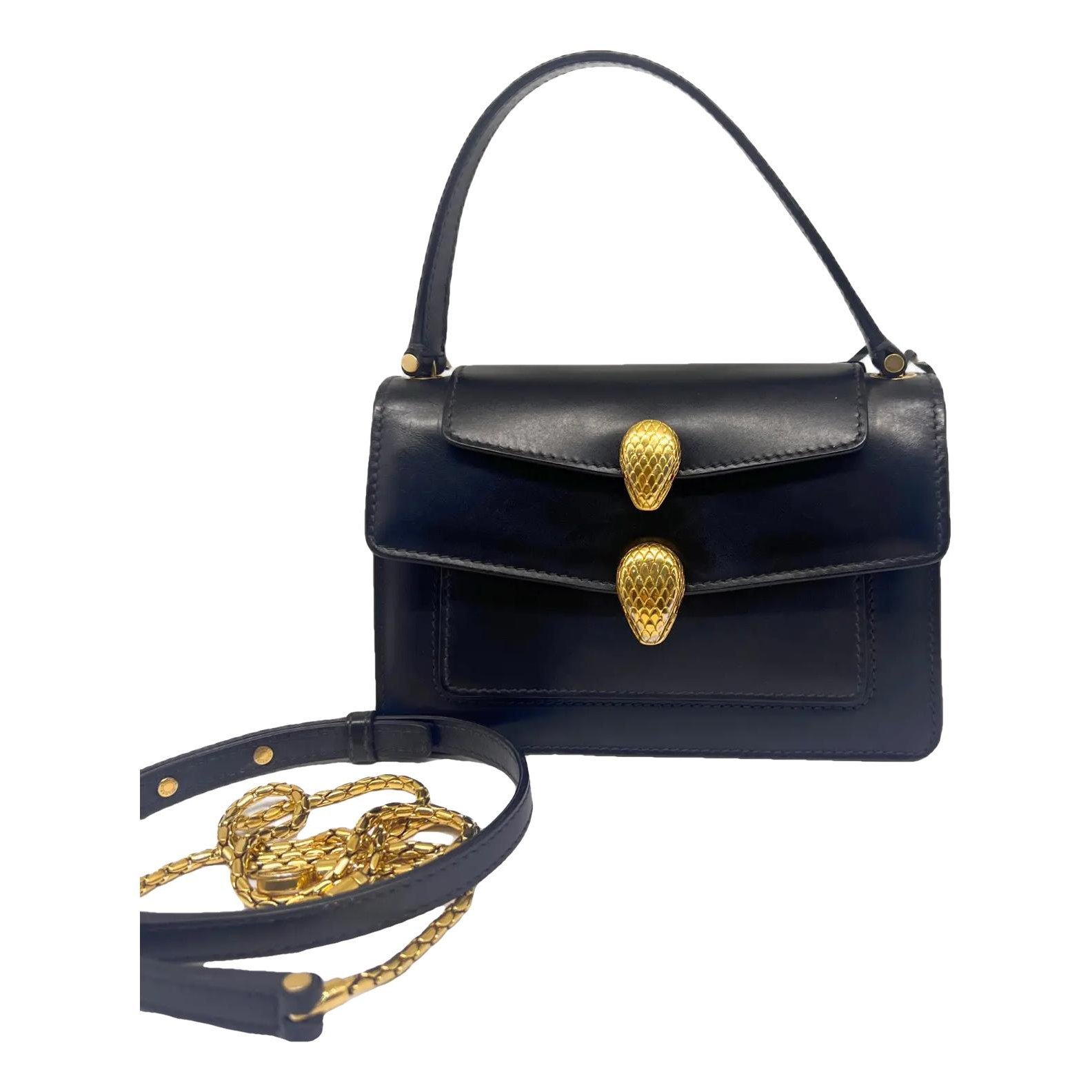 Bvlgari Serpenti leather handbag