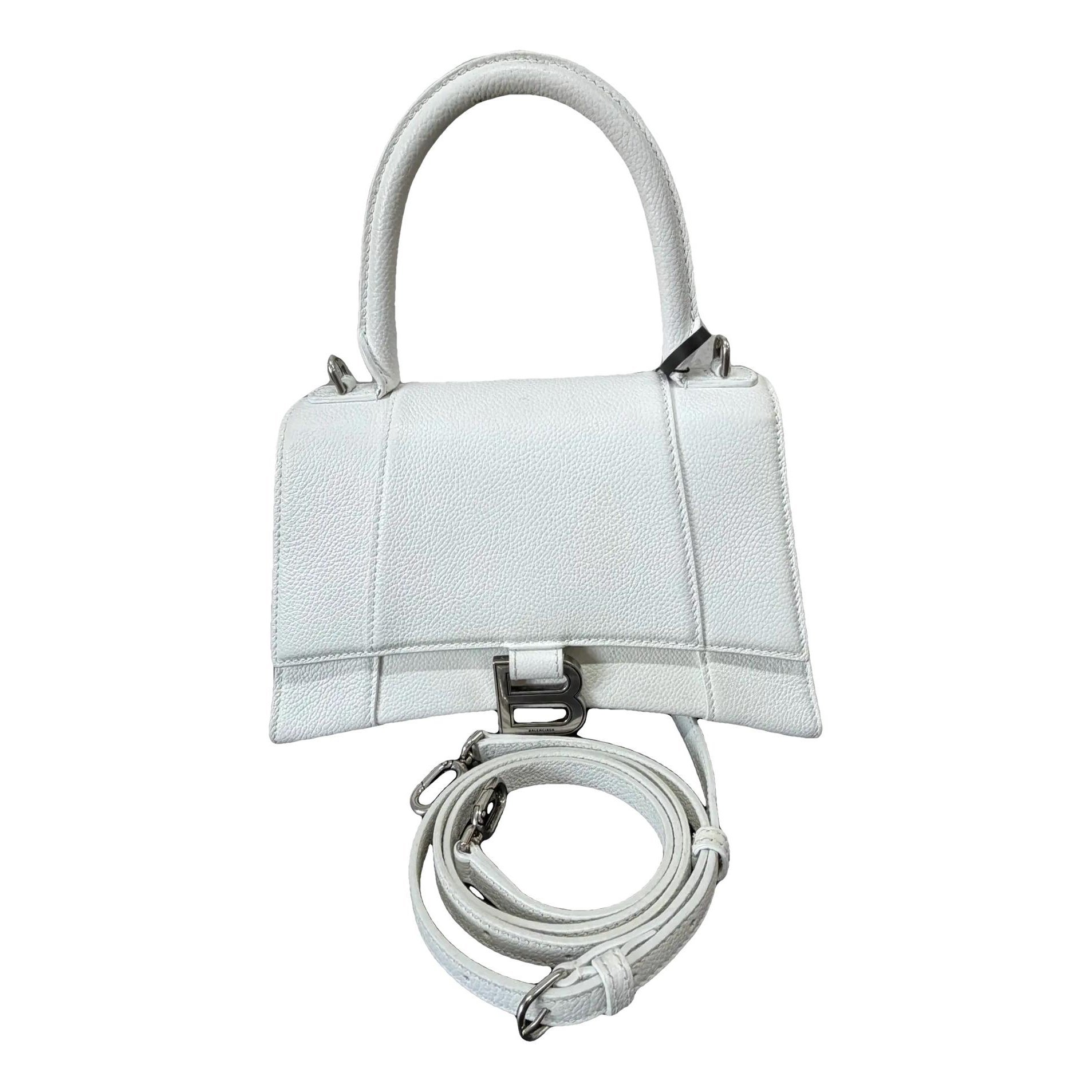 Hourglass leather crossbody bag