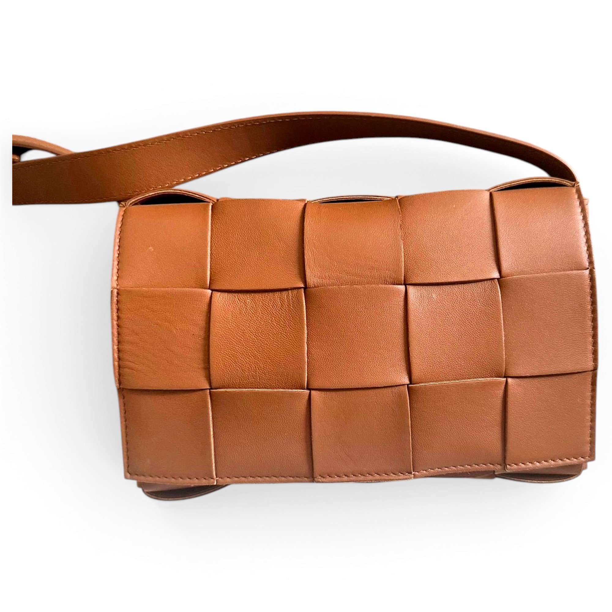 Cassette leather crossbody bag