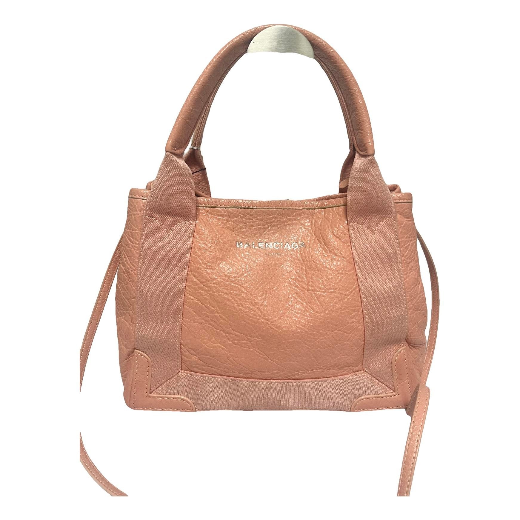 Balenciaga Navy cabas leather tote