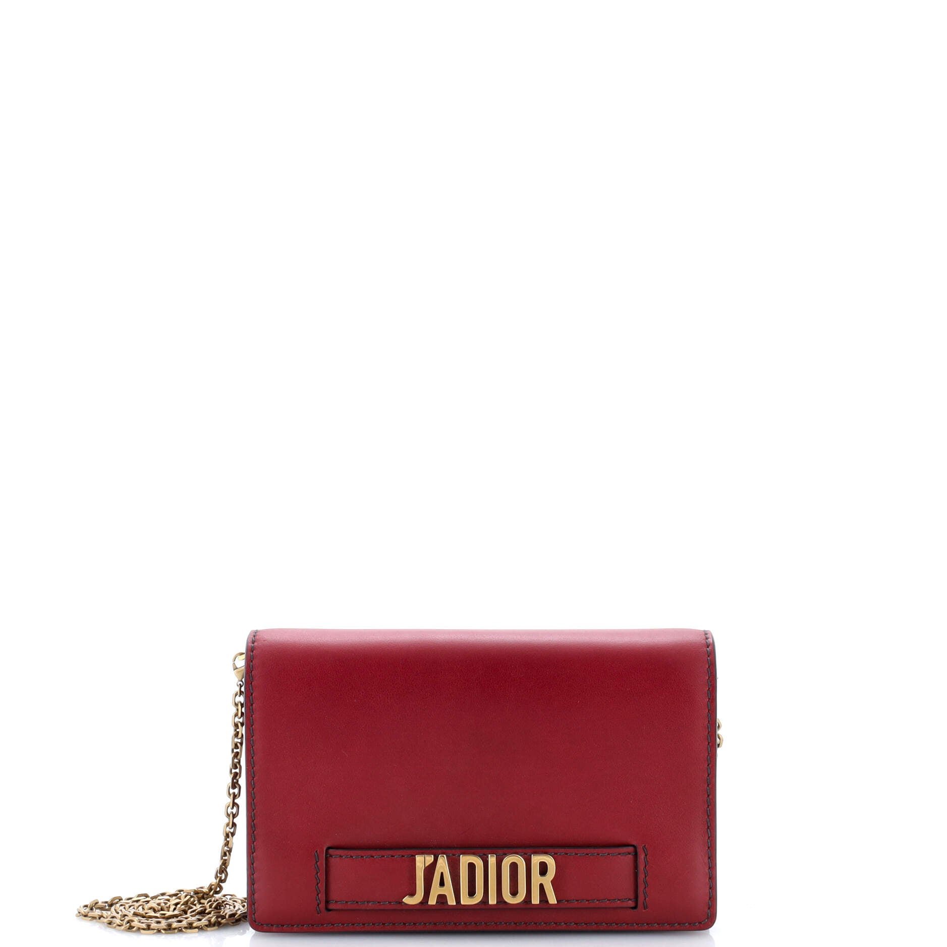Dior J&#39;Adior Wallet on Chain Leather