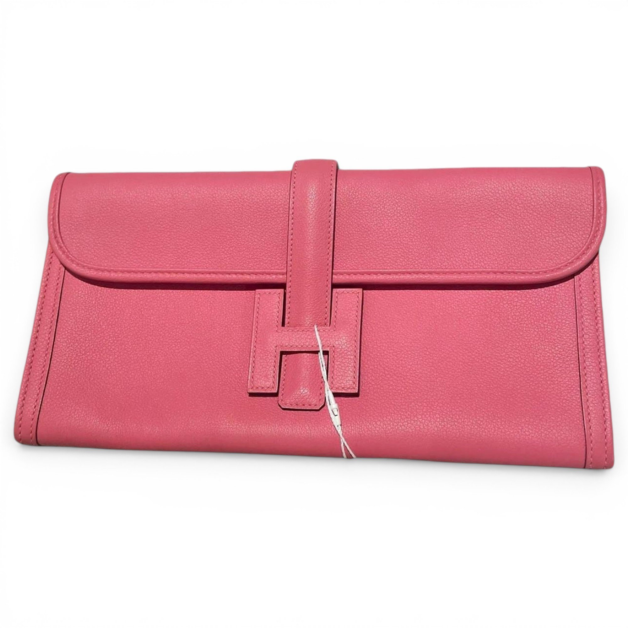 Jige leather clutch bag