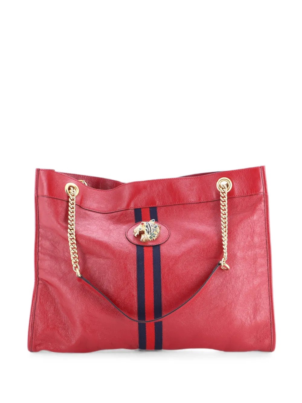 Rajah Chain Leather Large tote bag
