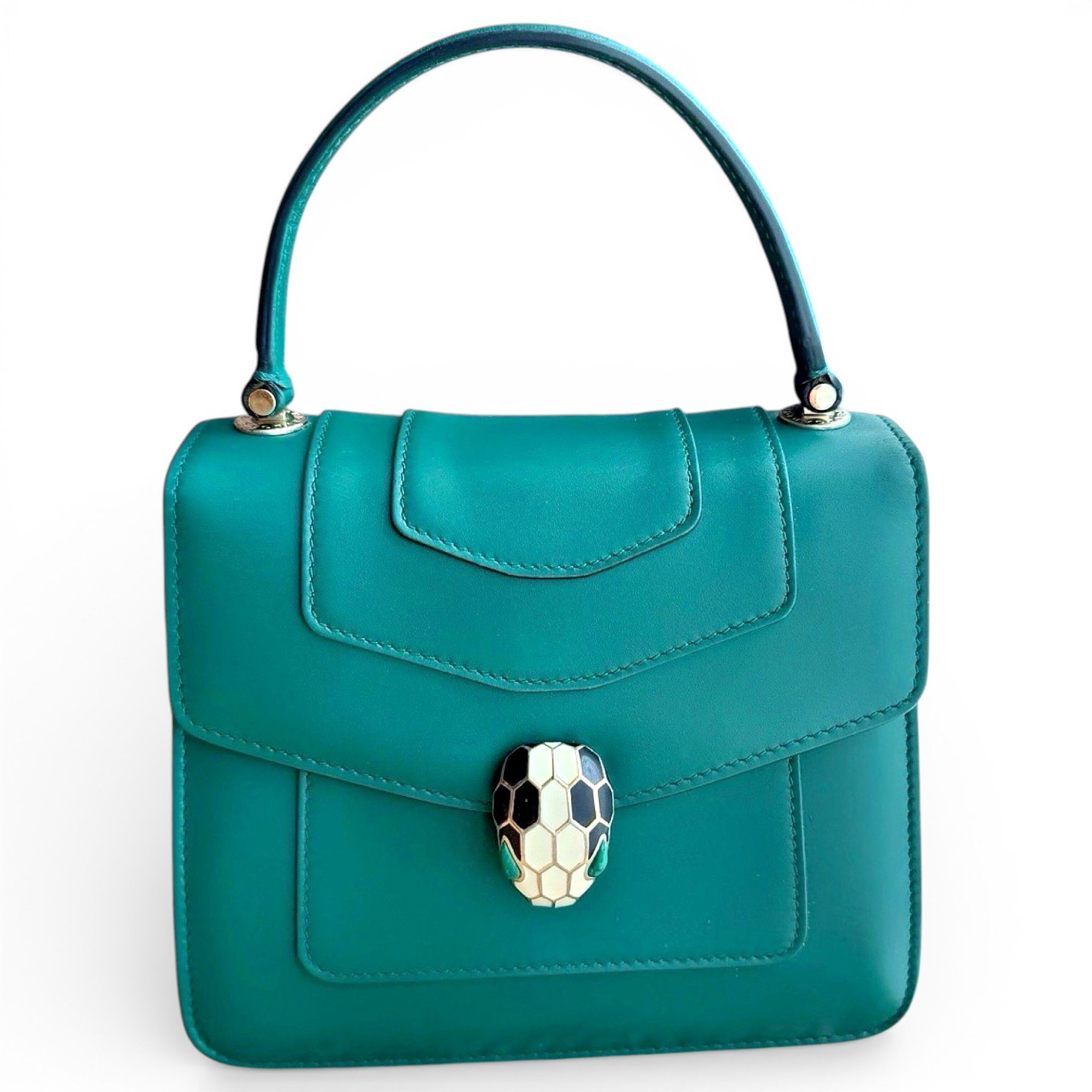 Bvlgari Serpenti leather handbag